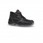 NOIR - Chaussure haute de sécurité S3 professionnelle de travail noire en cuir ISO EN 20345 S3 mixte chantier logistique artisan