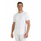 BLANC - Tee-shirt professionnel de travail à manches courtes BIO 100% coton homme serveur infirmier hôtel médical