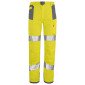 JAUNE/GRIS - Pantalon haute visibilité professionnel de travail homme logistique chantier manutention artisan