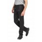 NOIR - Pantalon élastiqué professionnel de travail mixte auxiliaire de vie médical aide a domicile infirmier