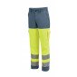 GRIS/JAUNE - Pantalon haute visibilité professionnel de travail homme logistique artisan transport chantier