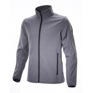 GRIS - Softshell professionnelle de travail homme manutention artisan logistique chantier