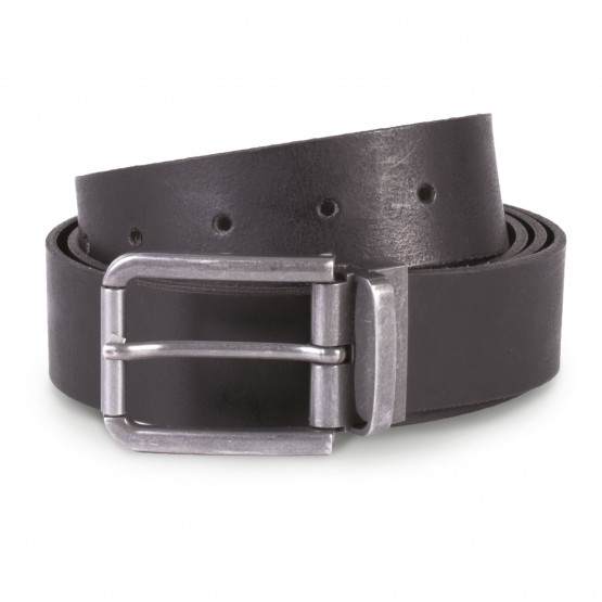 NOIR - Ceinture professionnelle de travail en cuir mixte transport chantier manutention artisan