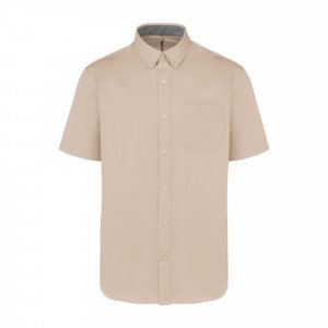 BEIGE - Chemise professionnelle de travail homme transport artisan manutention chantier