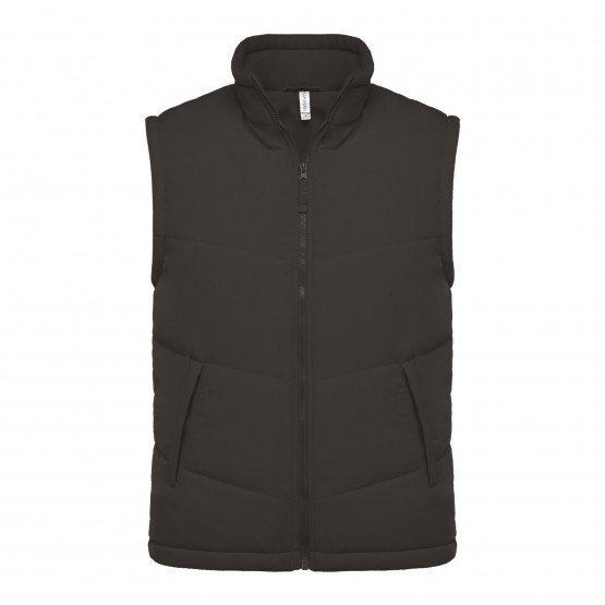 GRIS - Gilet de travail professionnel sans manches mixte logistique chantier transport artisan