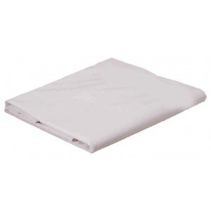 Housse de matelas imperméable 90x200 professionnelle hébergement foyer  blanche Maille polyester enduite en polyuréthane souple, TH730