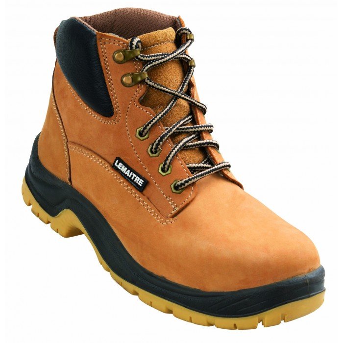 Chaussures de securite et travail semi montantes pour homme cuir Norme  EN345 S3 Size 39