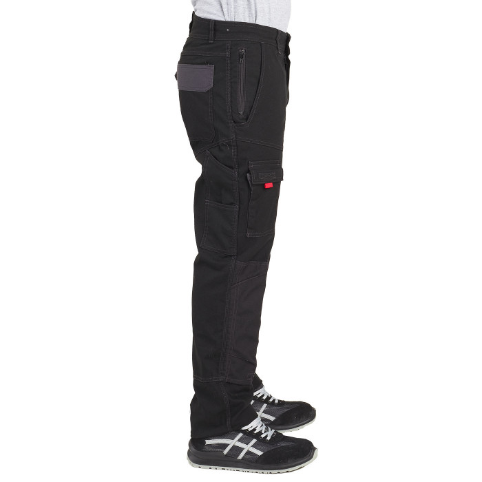 Des-Emerton - Pantalon de Travail Homme - Pantalon de Sécurité avec Poches  Cargo pour Homme - Slim Fit, Noir, 48 : : Mode