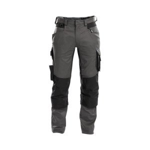 GRIS/NOIR - Pantalon de travail professionnel homme chantier logistique artisan transport