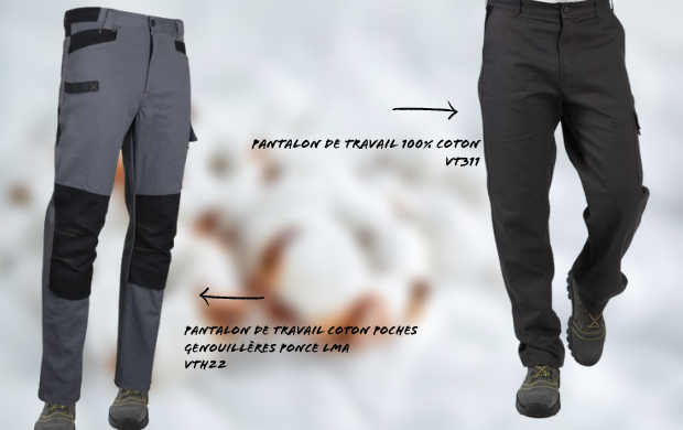 Pantalon de travail 100% Coton PONCE